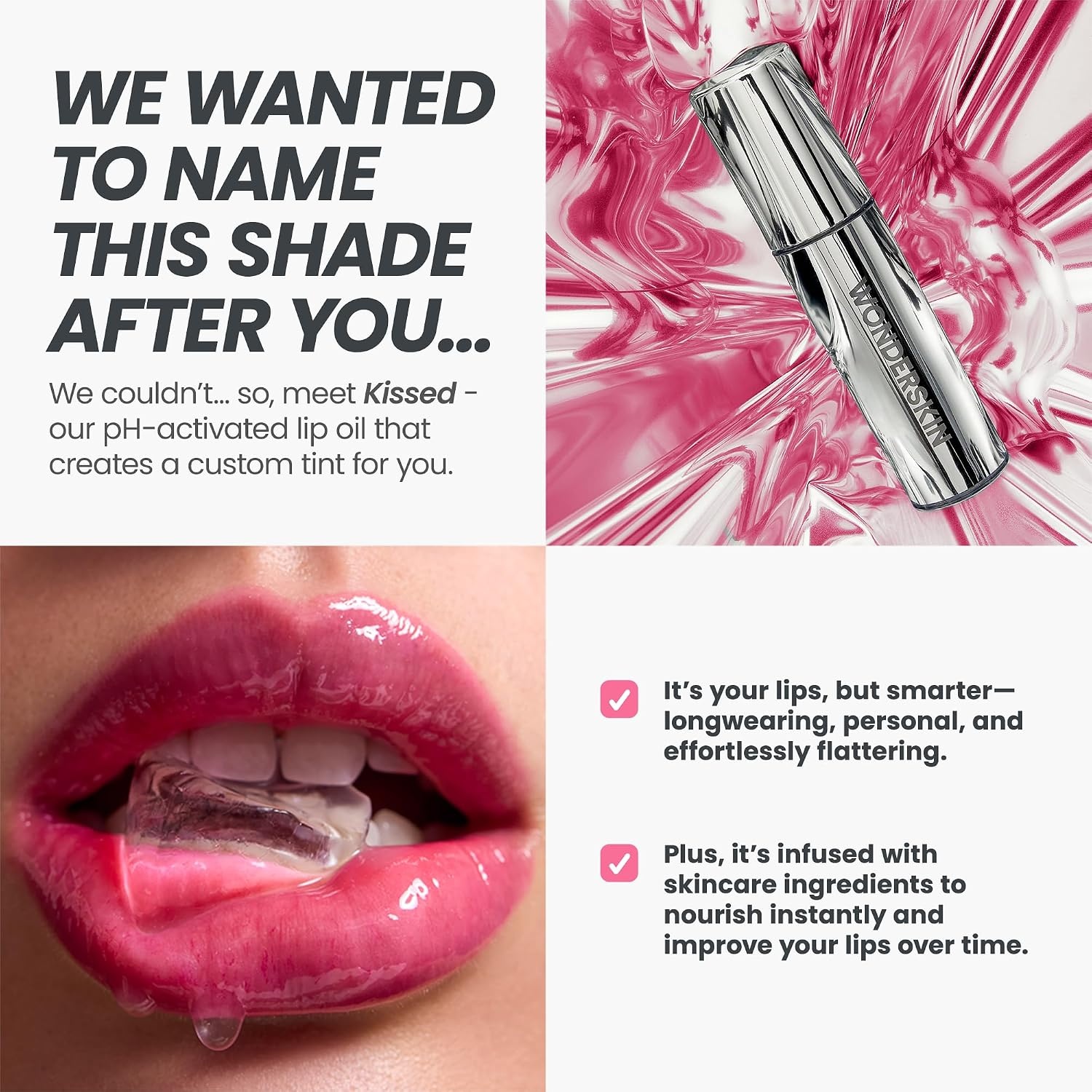 image:imageWonderskin Lip Oil Rehab Serum Tinted Lip Oil Hydrating Lip SerumKissed
