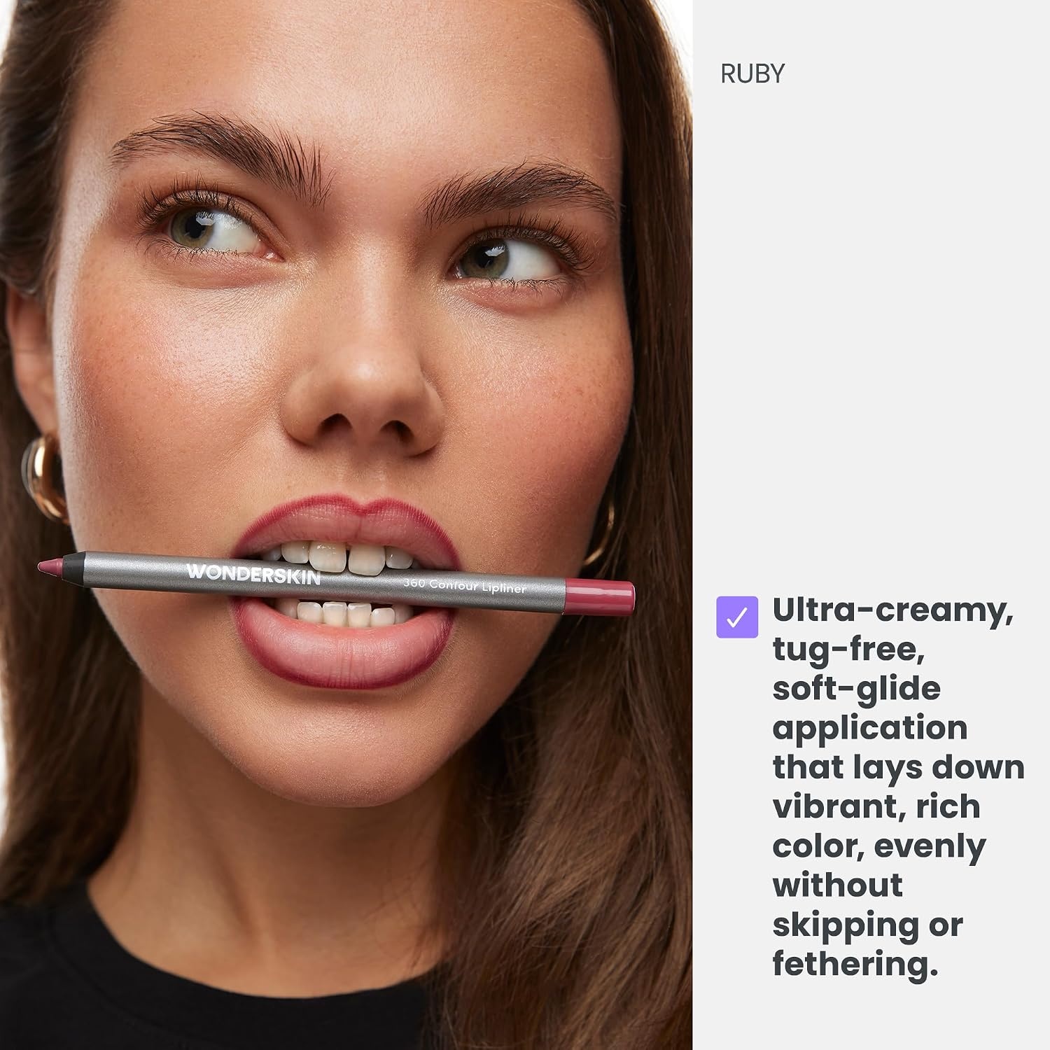 image:imageWonderskin Lipliner Pencil 360 Contour Lipliner Longwear WaterproofRuby