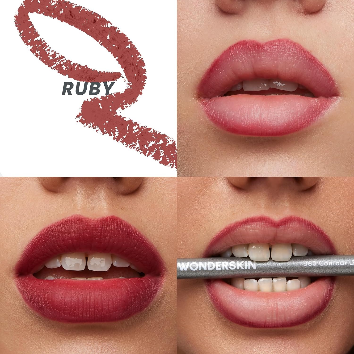 image:imageWonderskin Lipliner Pencil 360 Contour Lipliner Longwear WaterproofRuby
