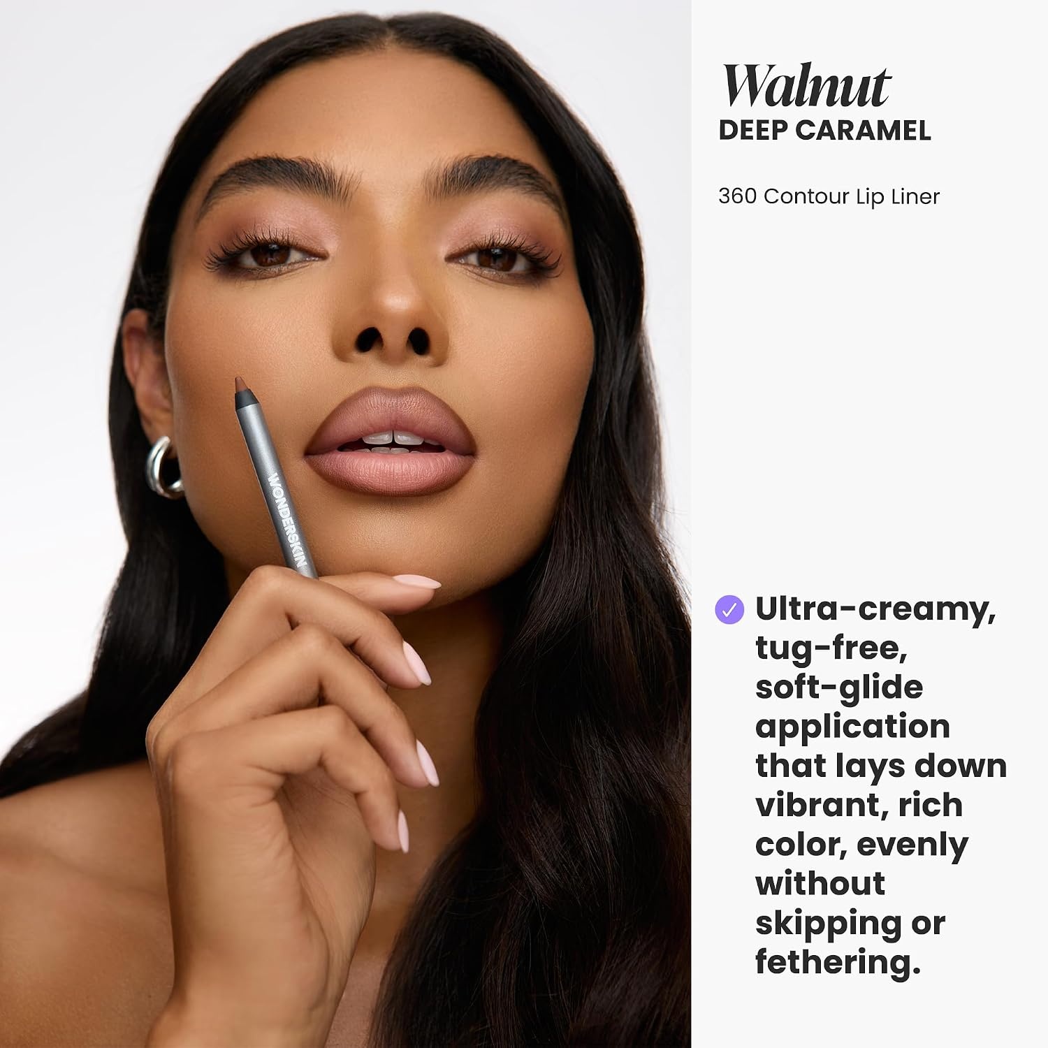 image:imageWonderskin Lipliner Pencil 360 Contour Lipliner Longwear WaterproofWalnut