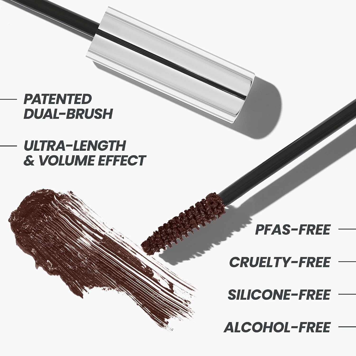 image:imageWonderskin Mascara Infinite Rizz LongWear Volumizing Black MascaraBrown