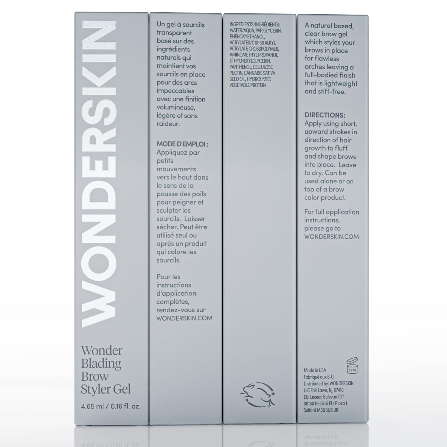 image:imageWonderskin Brow Gel Long Lasting Volumizing Clear Eyebrow Styler Gel