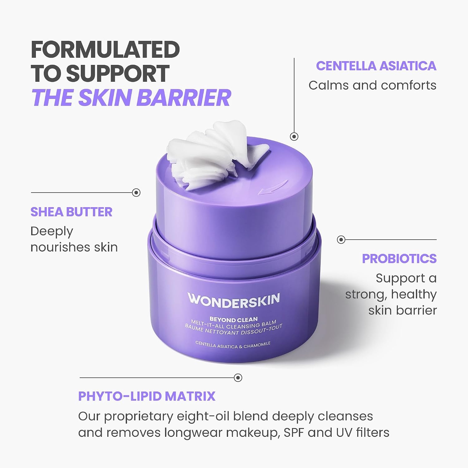 image:imageWonderskin Cleansing Balm Melt It All Gentle Makeup Remover amp Face Cleanser15 Fl Oz Pack of 1