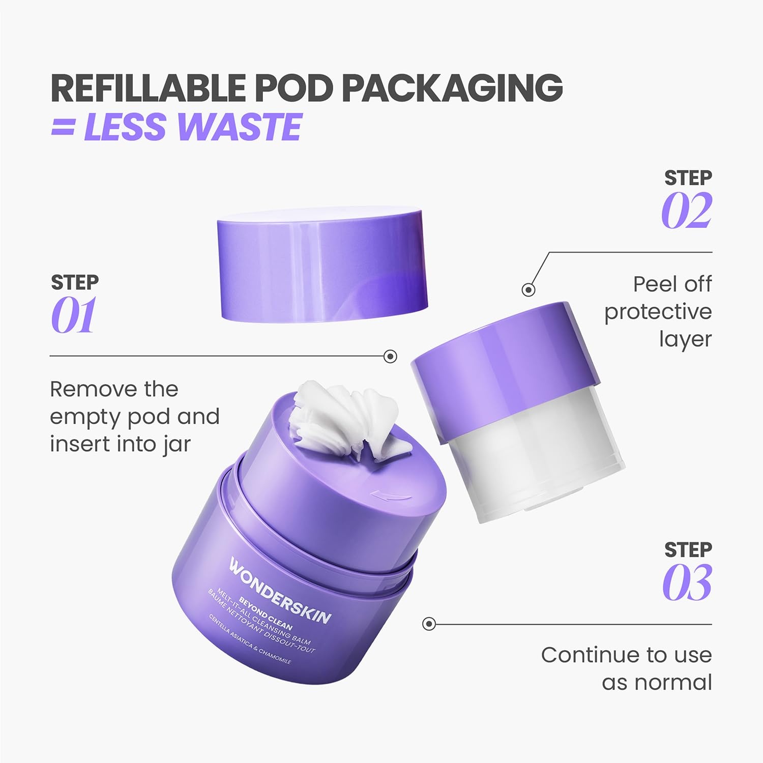 image:imageWonderskin Cleansing Balm Melt It All Gentle Makeup Remover amp Face Cleanser15 Fl Oz Pack of 1