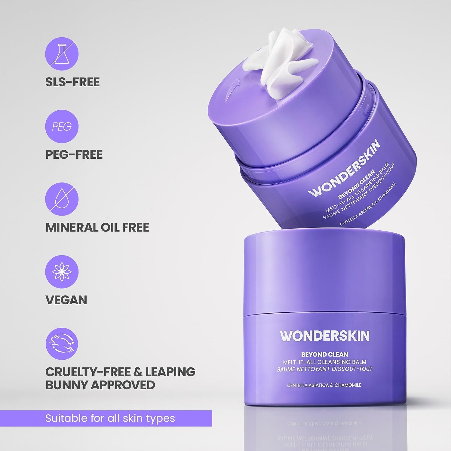 image:imageWonderskin Cleansing Balm Melt It All Gentle Makeup Remover amp Face Cleanser15 Fl Oz Pack of 1