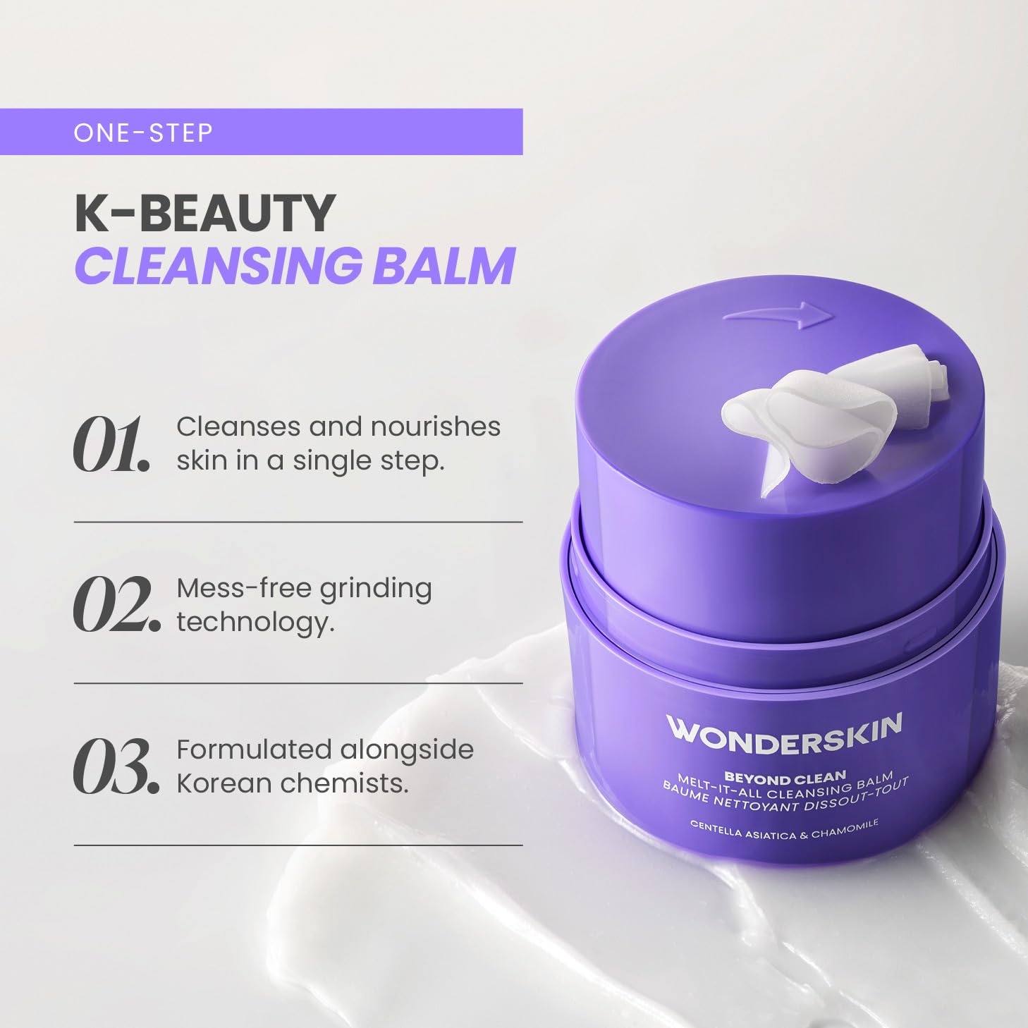 image:imageWonderskin Cleansing Balm Melt It All Gentle Makeup Remover amp Face Cleanser169 Fl Oz Pack of 1