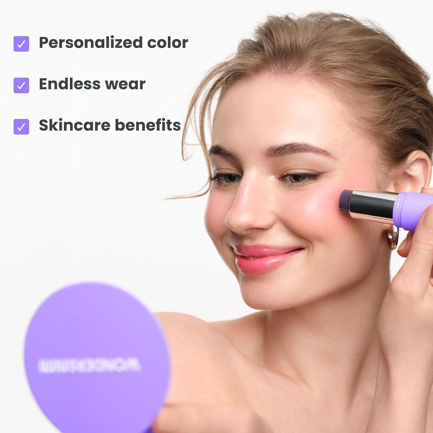image:imageWonderskin Cream Blush Stick pHActivated pHlush Stick Blush for Cheeks