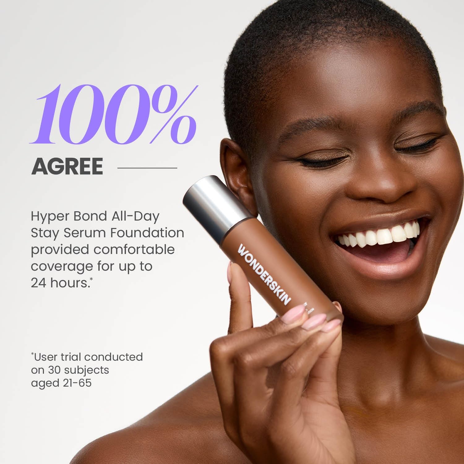 image:imageWonderskin Foundation Serum Niacinamide Copper TriPeptide Waterproof19 Spark Deep Peachy