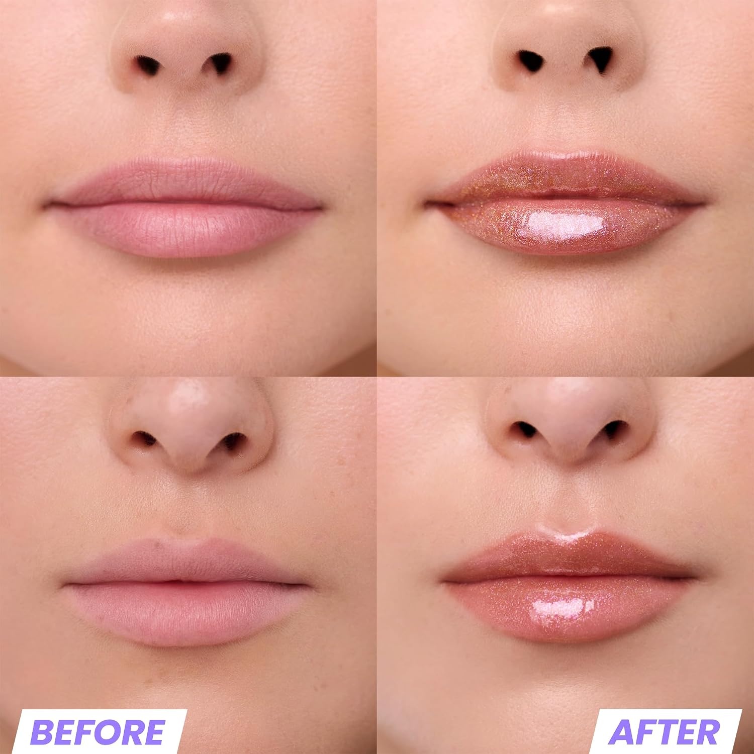 image:imageWonderskin Lip Gloss Clear Shine Top Gloss Long Lasting GlossGold Glitter