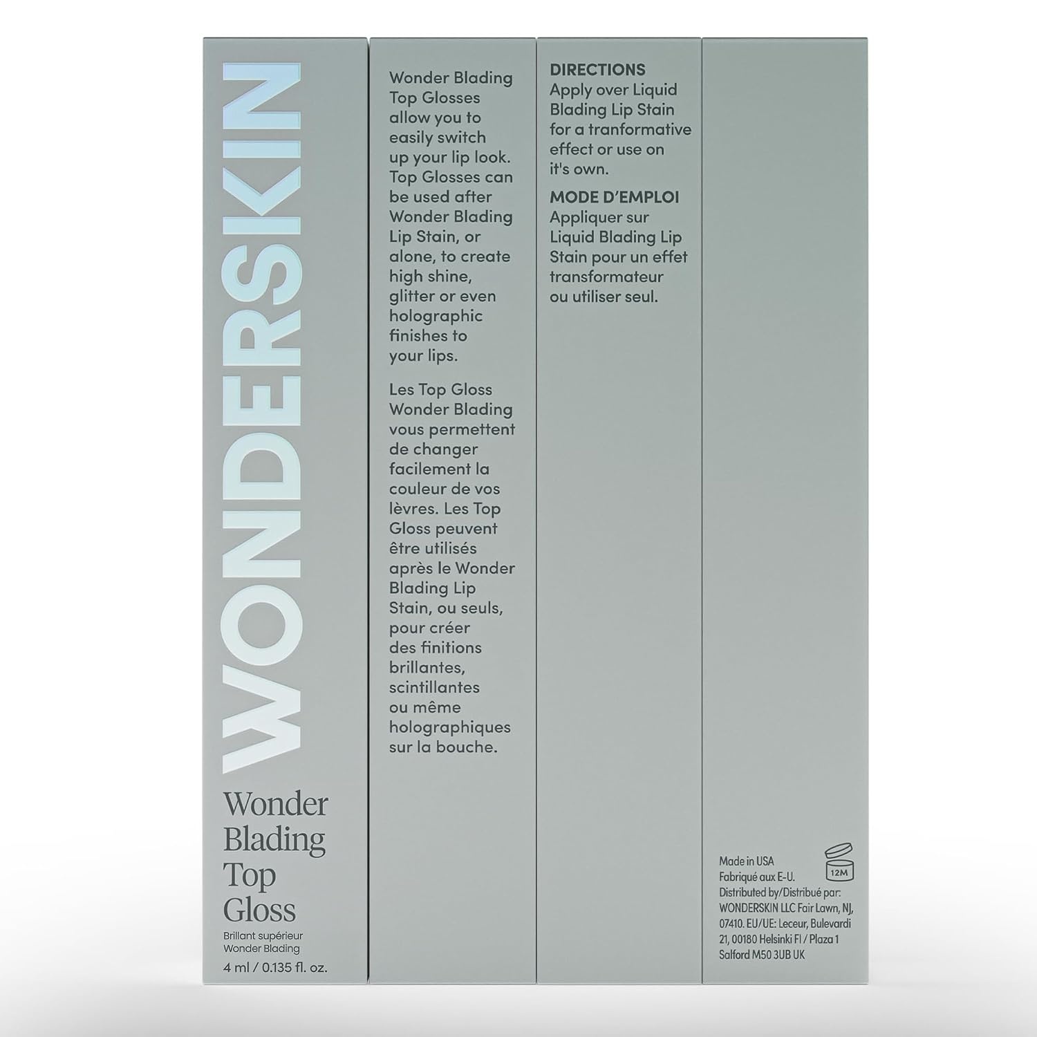 image:imageWonderskin Lip Gloss Clear Shine Top Gloss Long Lasting GlossHolographic