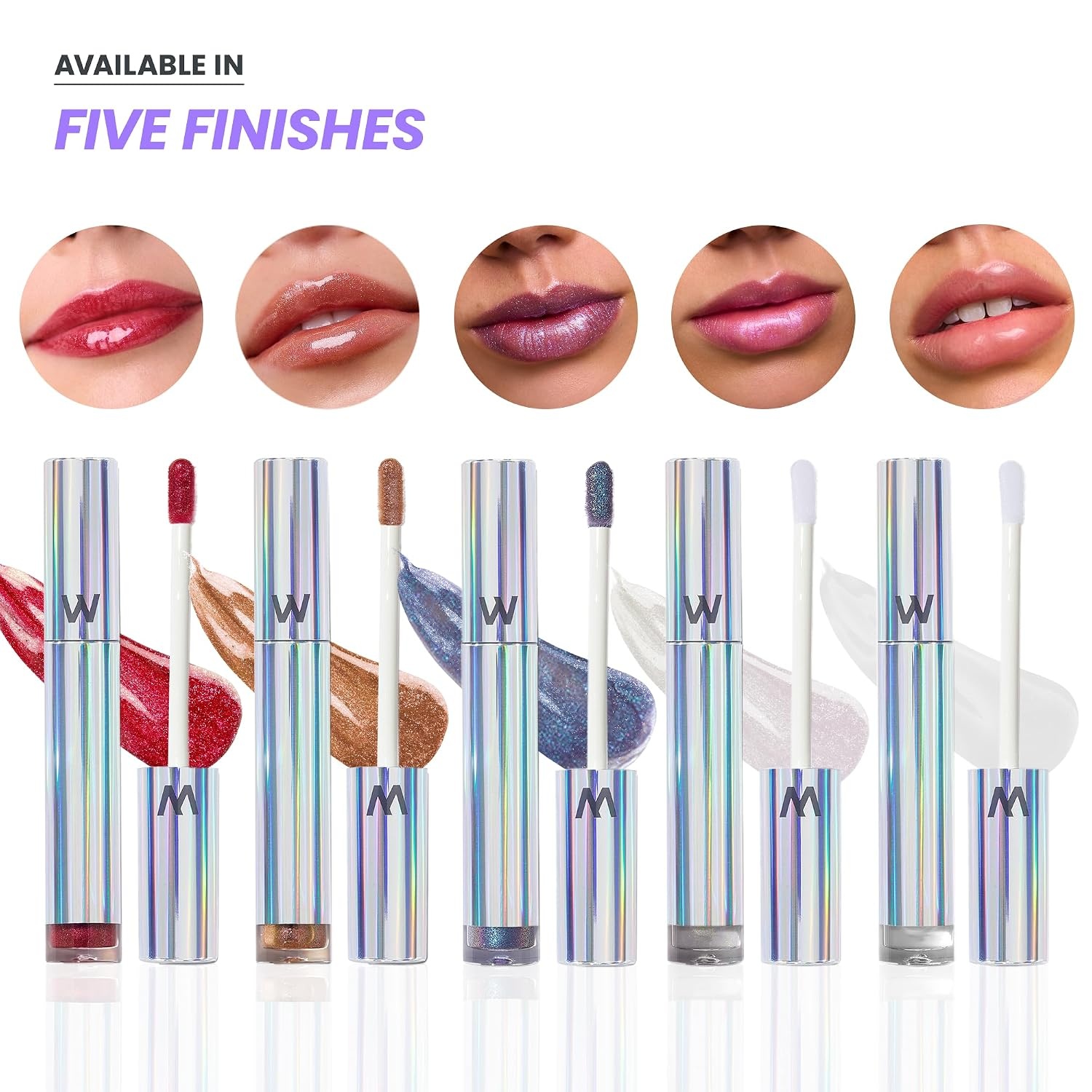 image:imageWonderskin Lip Gloss Clear Shine Top Gloss Long Lasting GlossRed Glitter