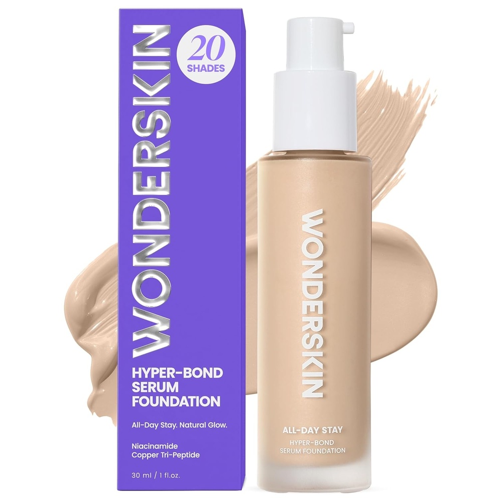 image:imageWonderskin Foundation Serum Niacinamide Copper TriPeptide Waterproof03 Echo Fair Olive