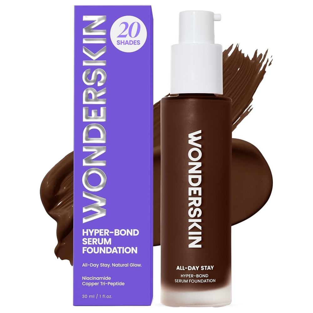 image:imageWonderskin Foundation Serum Niacinamide Copper TriPeptide Waterproof20 Aura Deep Cool