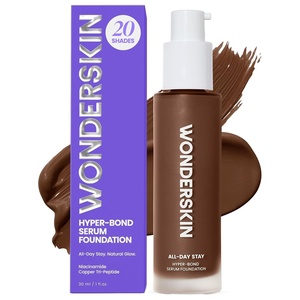 Wonderskin Foundation Serum – Niacinamide + Copper Tri-Peptide, Waterproof(19 Spark (Deep Peachy))