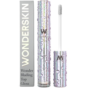 Wonderskin Lip Gloss – Clear Shine Top Gloss, Long Lasting Gloss(Silver Glitter)