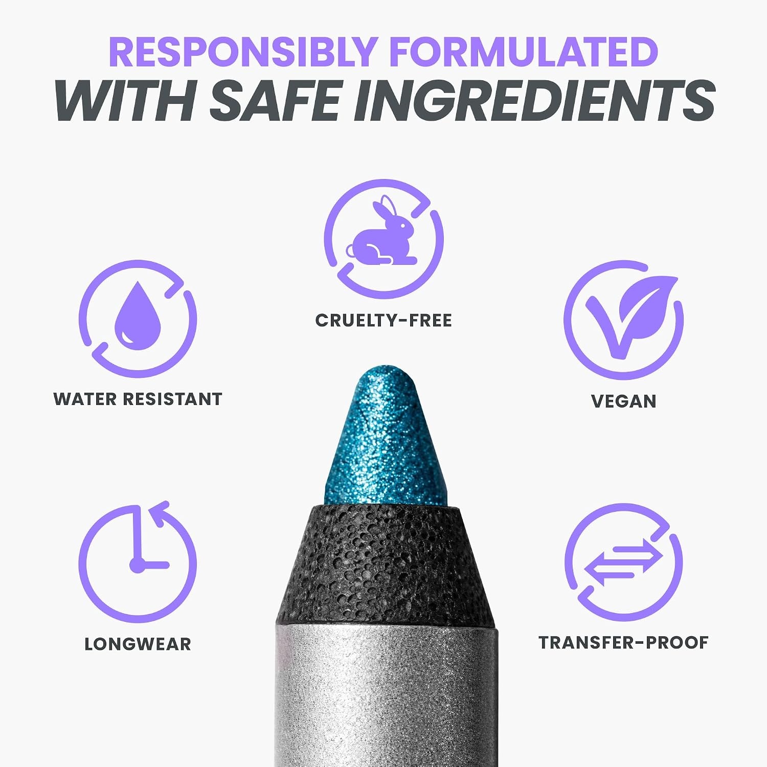 image:imageWonderskin Eyeliner Pencil 1440 Longwear Eyeliner Waterproof amp Smudge ProofAqua 1 Pack