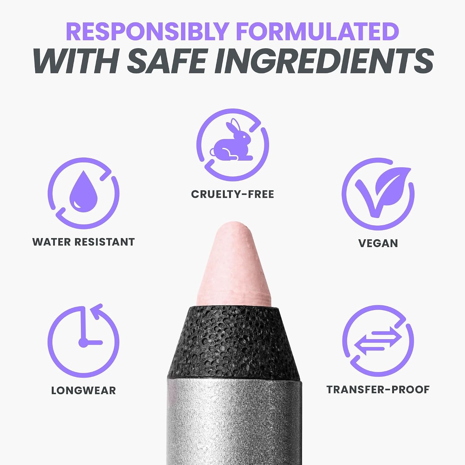 image:imageWonderskin Eyeliner Pencil 1440 Longwear Eyeliner Waterproof amp Smudge ProofIcing 1 Pack