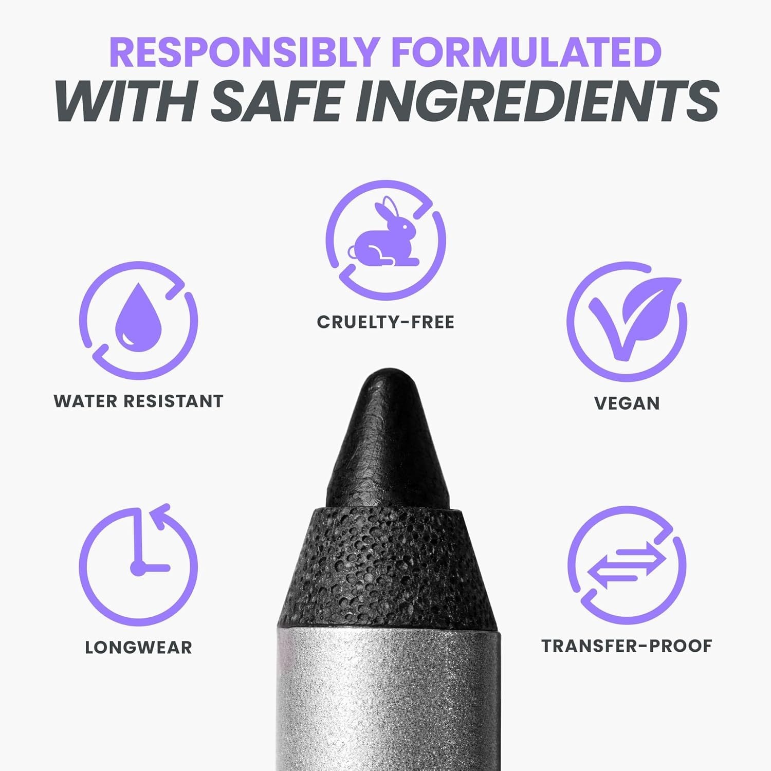 image:imageWonderskin Eyeliner Pencil 1440 Longwear Eyeliner Waterproof amp Smudge ProofLiquorice 1 Pack