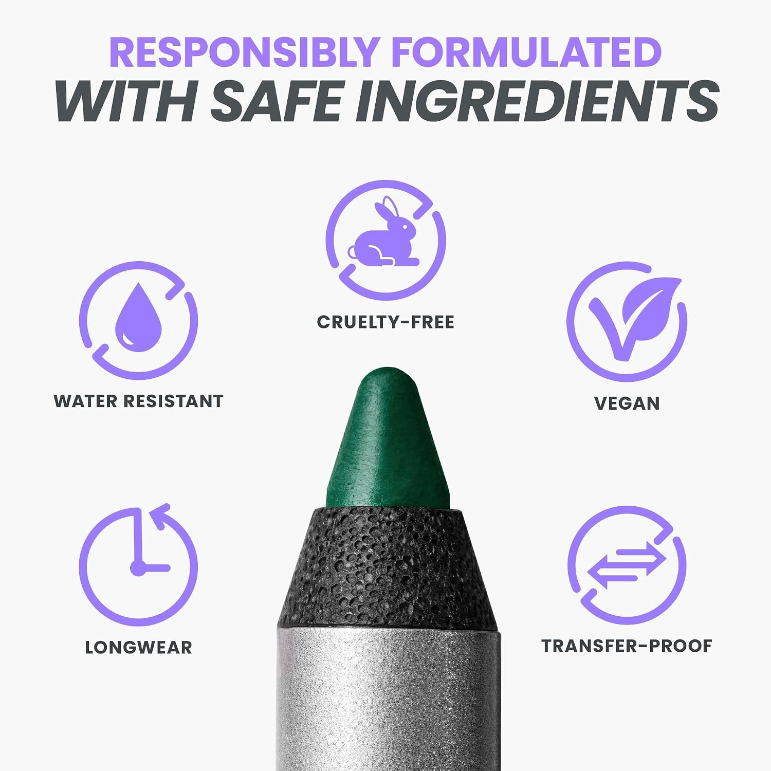image:imageWonderskin Eyeliner Pencil 1440 Longwear Eyeliner Waterproof amp Smudge ProofPine 1 Pack